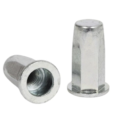 vendita online Inserto filettato esagonale cieco a testa cilindrica in acciaio zincato c4c Inserti filettati Sacto